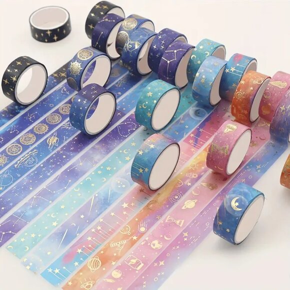 12pc Galactic Astrology Washi Tape Box Set - New in Box! - Picture 3 of 11
